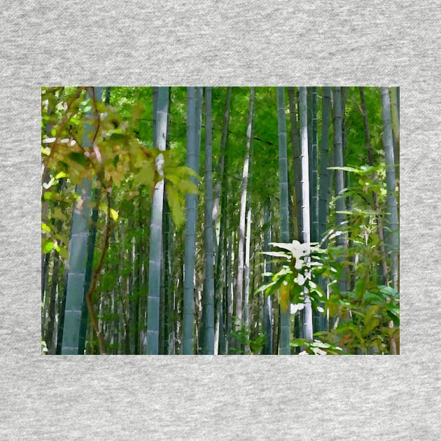 Bamboo Forest Sunlight by softbluehum